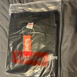 Supreme Black Tee with Red Logo